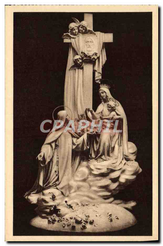 CPA La Chapelle Des Carmelites De Lisieux Groupe Sculpte dominant le maitre autel