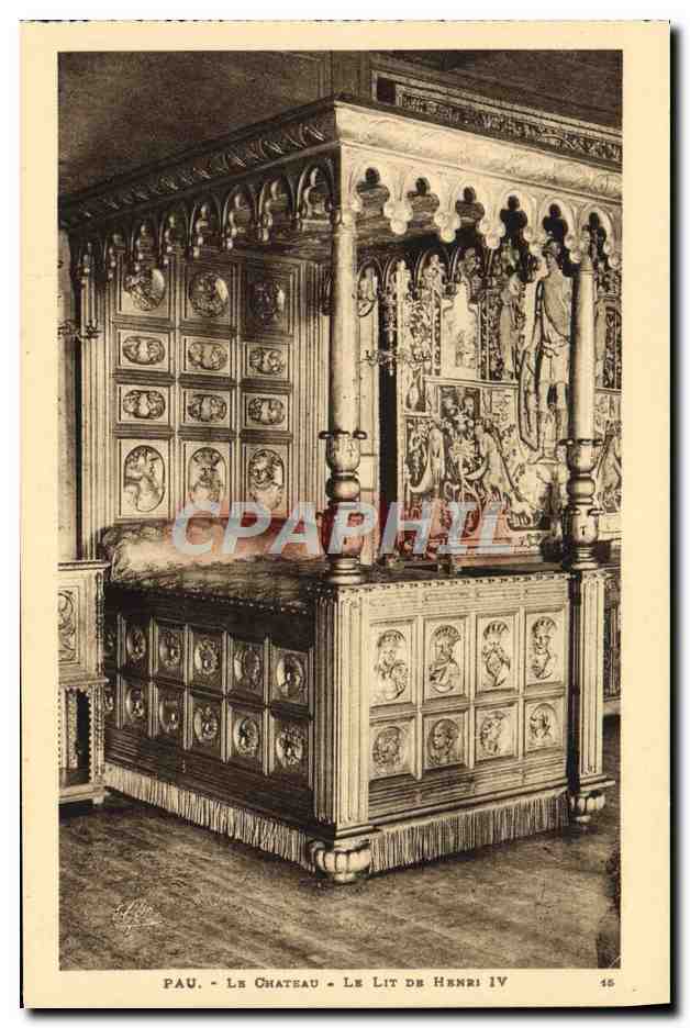 CPA Pau Le Chateau Le Lit De Henri IV