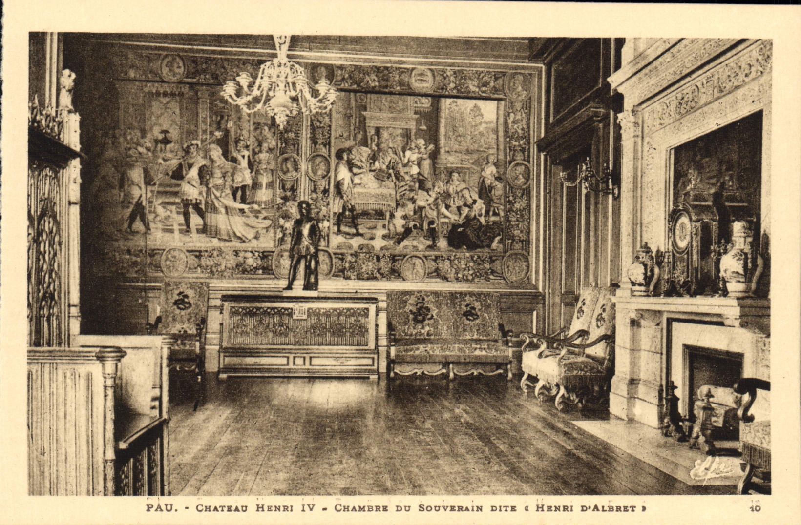 Pau - Château Henri IV - Chambre du Souverain dite « Henri d'Albret »