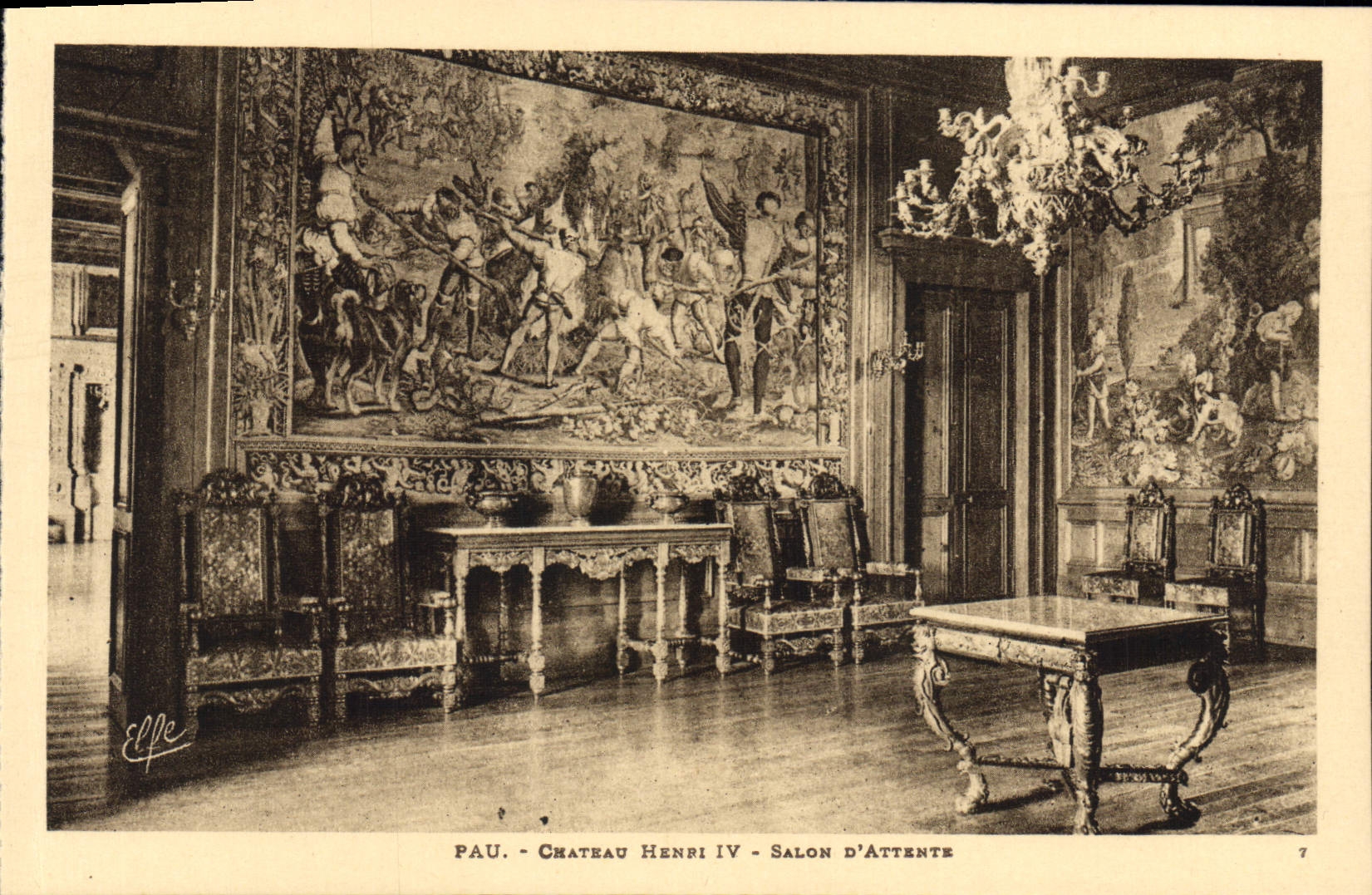 Pau - Château Henri IV - Salon d'Attente — Éditeur Labouche Frères, Toulouse, n°7