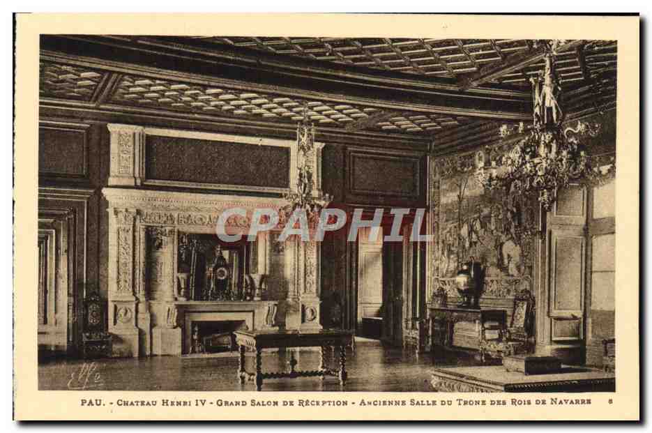 Pau - Château Henri IV - Grand Salon de Réception - Ancienne Salle du Trône des Rois de Navarre