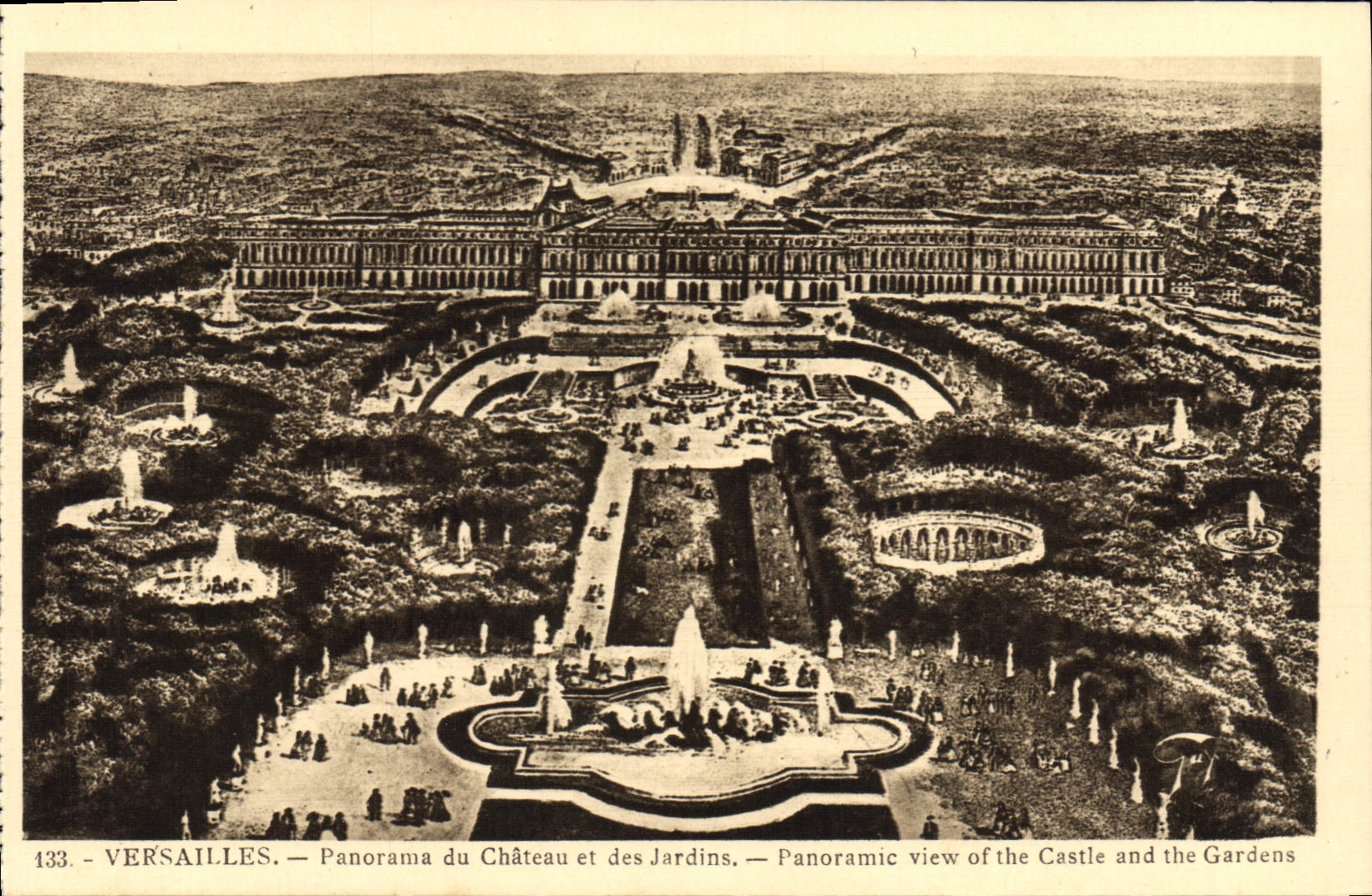 Versailles — Panorama du Château et des Jardins — Musées Nationaux