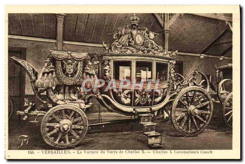 CPA Versailles La Voiture Du Sacre De Charles X