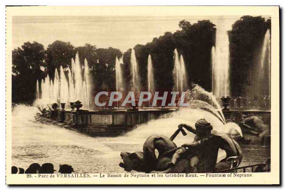 CPA Versailles Le Bassin De Neptune Et Les Grandes eaux