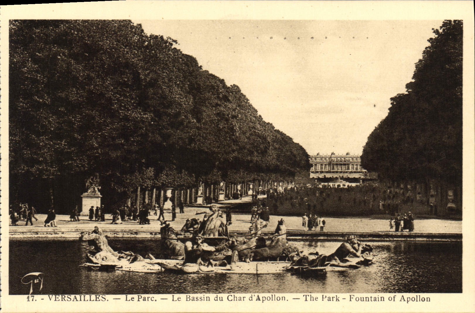 CPA Versailles Le Parc Le Bassin Du Char D'Apollon