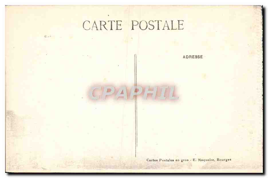 CPA Bourges La Cathedrale Et Le Jardin De I'Hotel De Ville — Rückseite