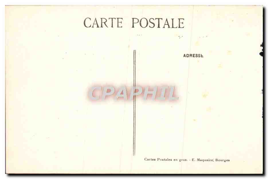 CPA Bourges Porte Nord De La Cathedrale — Verso