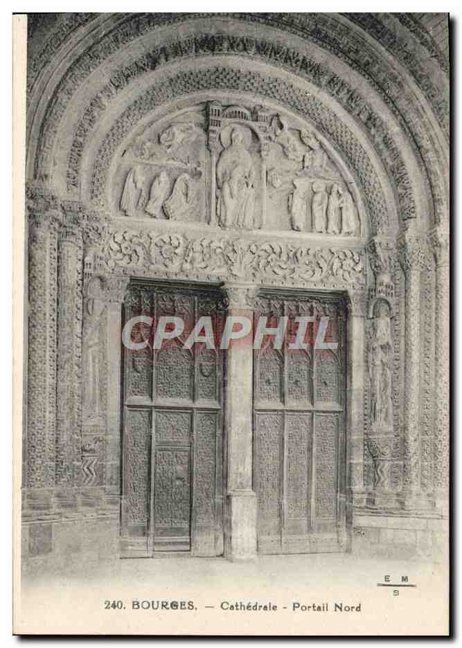 CPA Bourges Cathedrale Portail Nord
