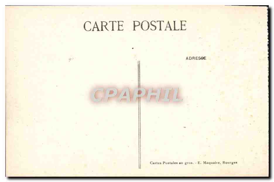 CPA Bourges Cathedrale Portail Nord — Rückseite