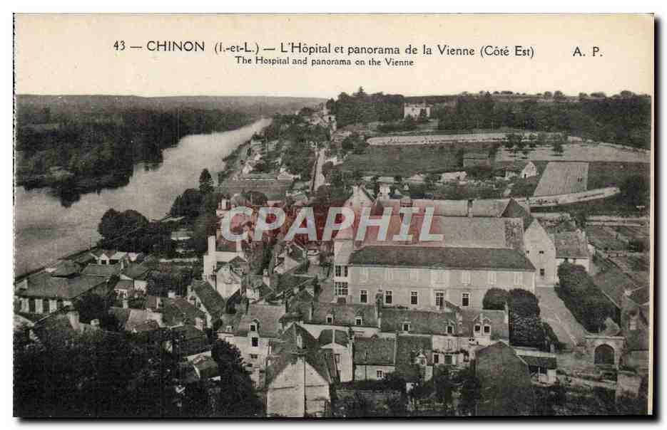 CPA Chinon L'Hopital Et Panorama De La Vienne