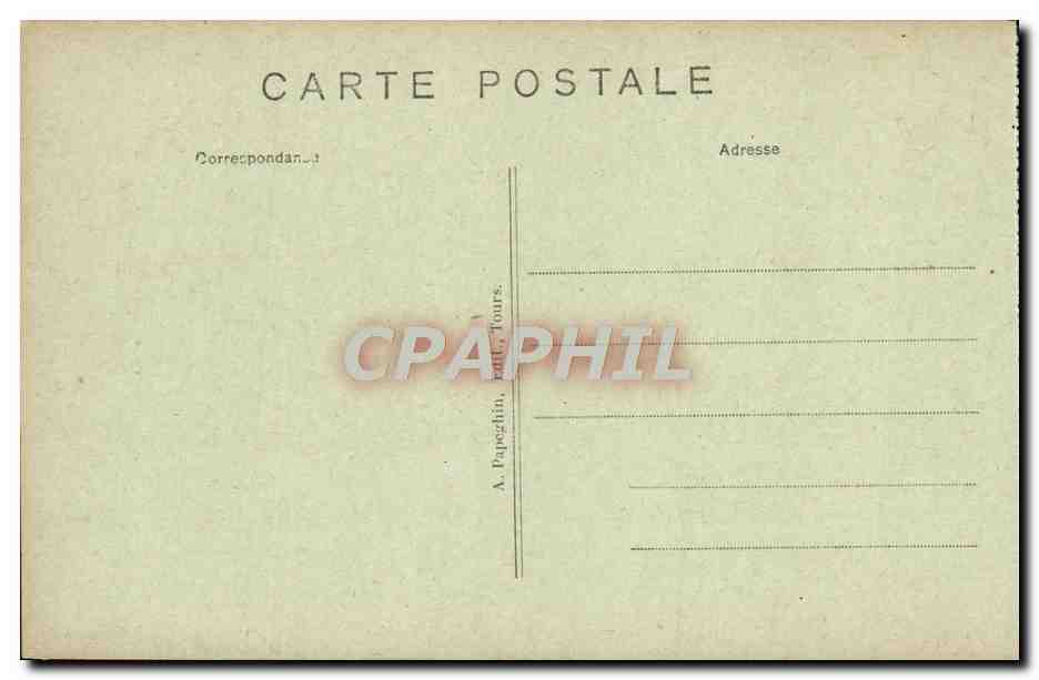 CPA Chinon Le Chateau Du Milieu — Rückseite