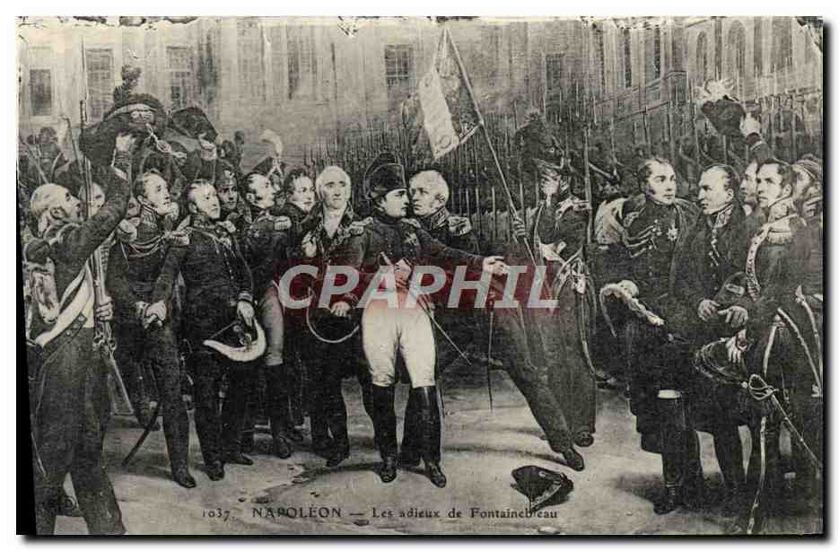 CPA Napoleon Les Adieux De Fontainbleau