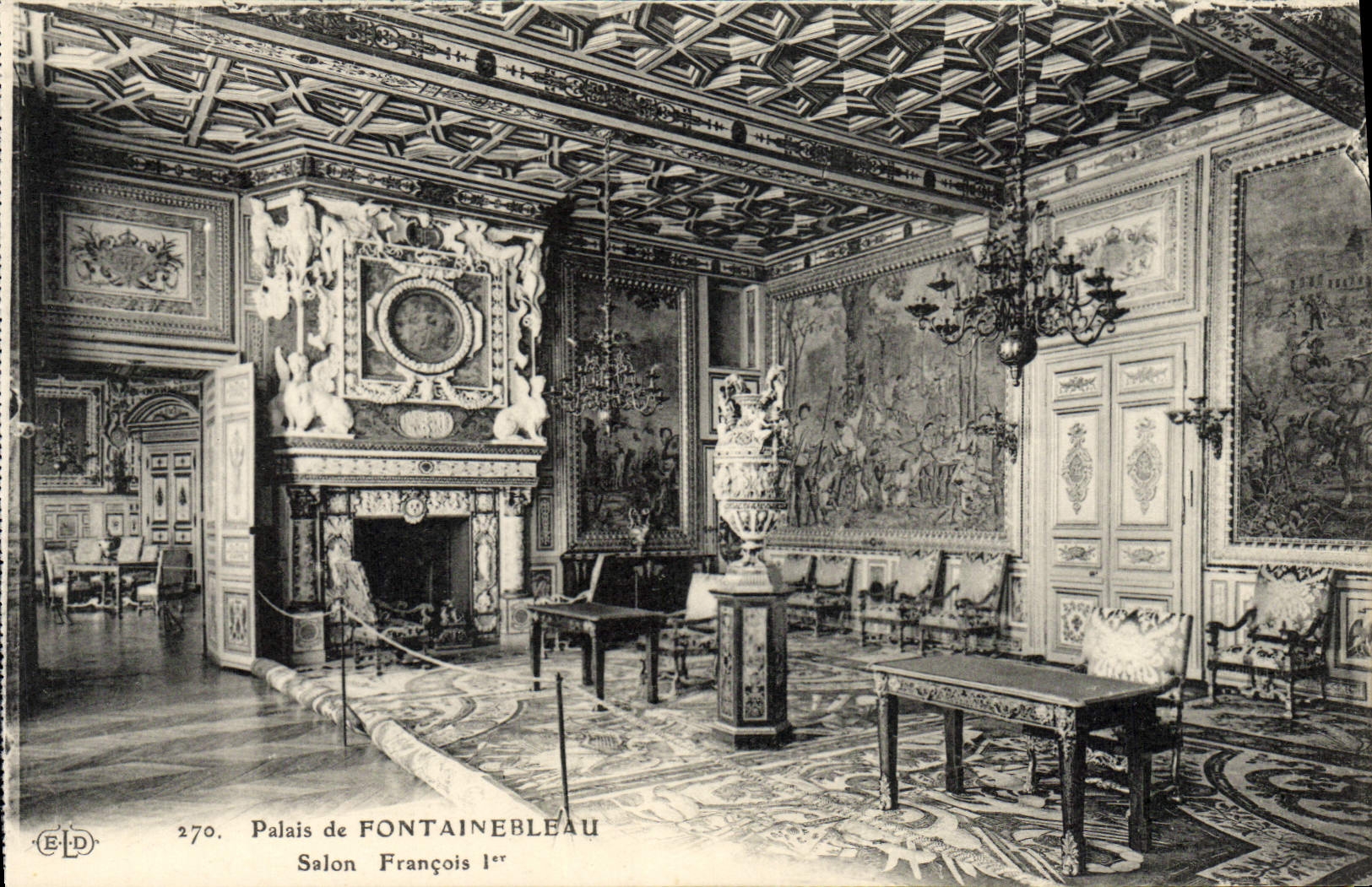 Salon François 1er — Palais de FONTAINEBLEAU — Éditeur ELD, n° 270