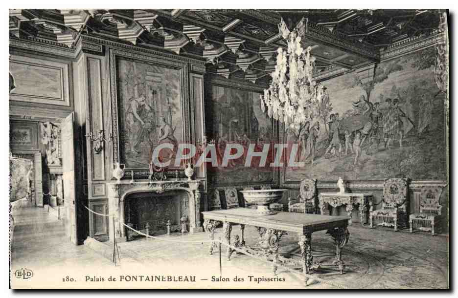 CPA Palais De Fontainebleau Salon des Tapisseries