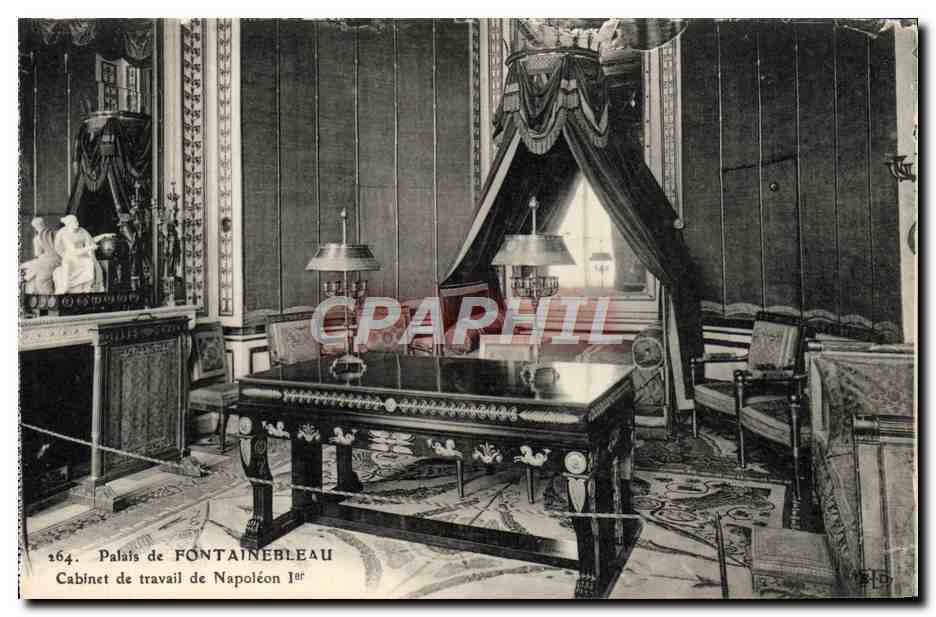 Palacio de FONTAINEBLEAU — Gabinete de trabajo de Napoleón I — n° 164