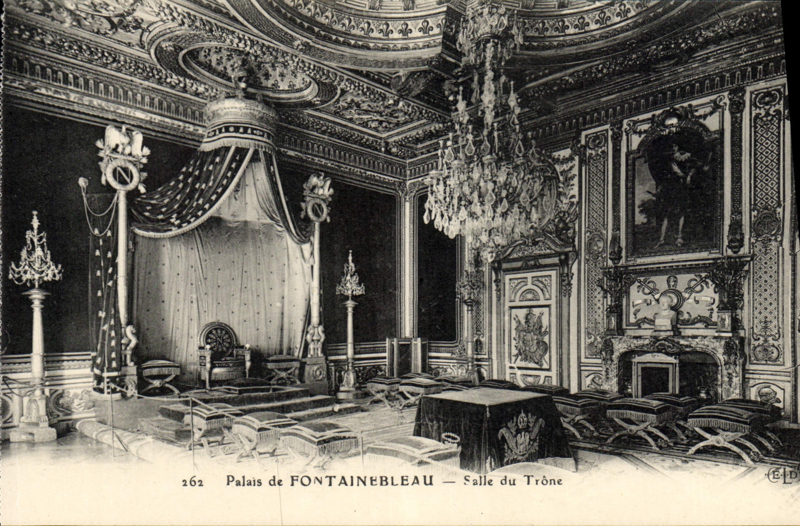 Palacio de FONTAINEBLEAU — Sala del Trono — editor E.P.D. n.º 262