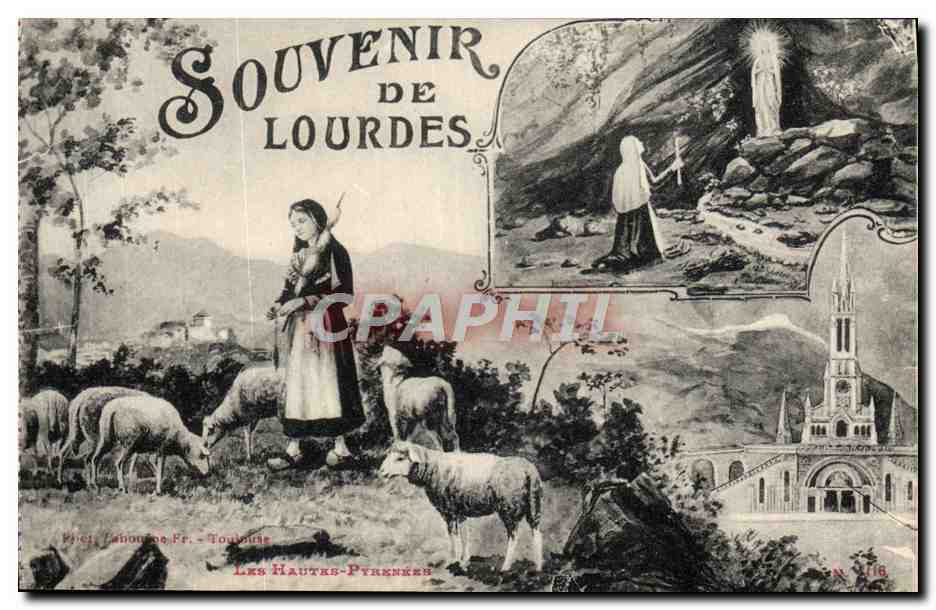 CPA Souvenir De Lourdes Bernadette Lourdes