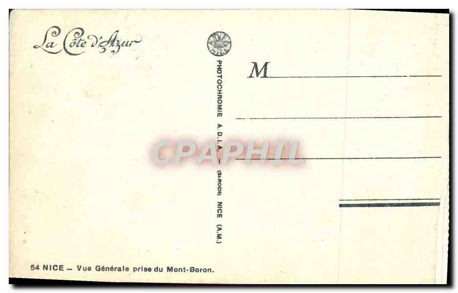 CPA Nice — Verso
