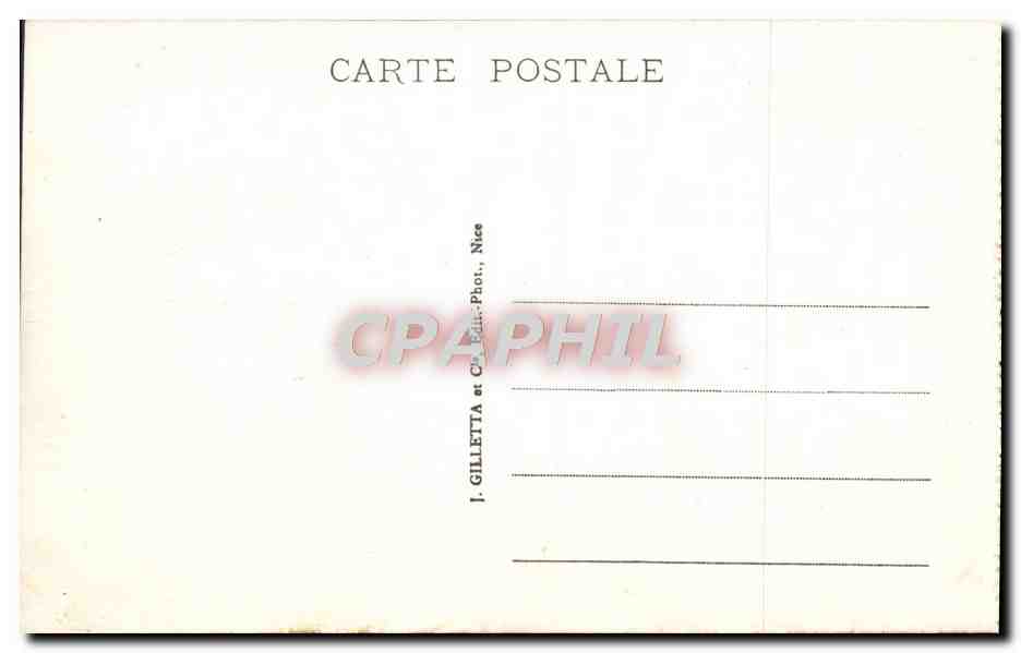 CPA Cannes Boulevard Et Bains De La Croisette — Verso