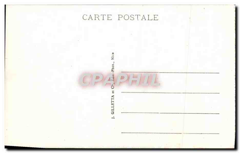 CPA Cannes Le Casino Et La Plage — Verso