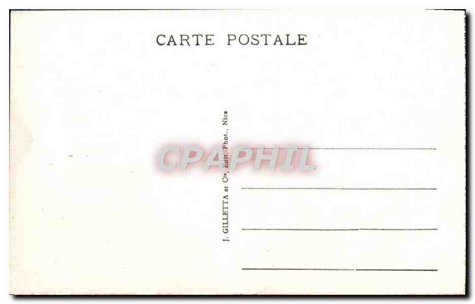CPA Nice Bale Des Anges Vue Prise Du Chateau — Verso