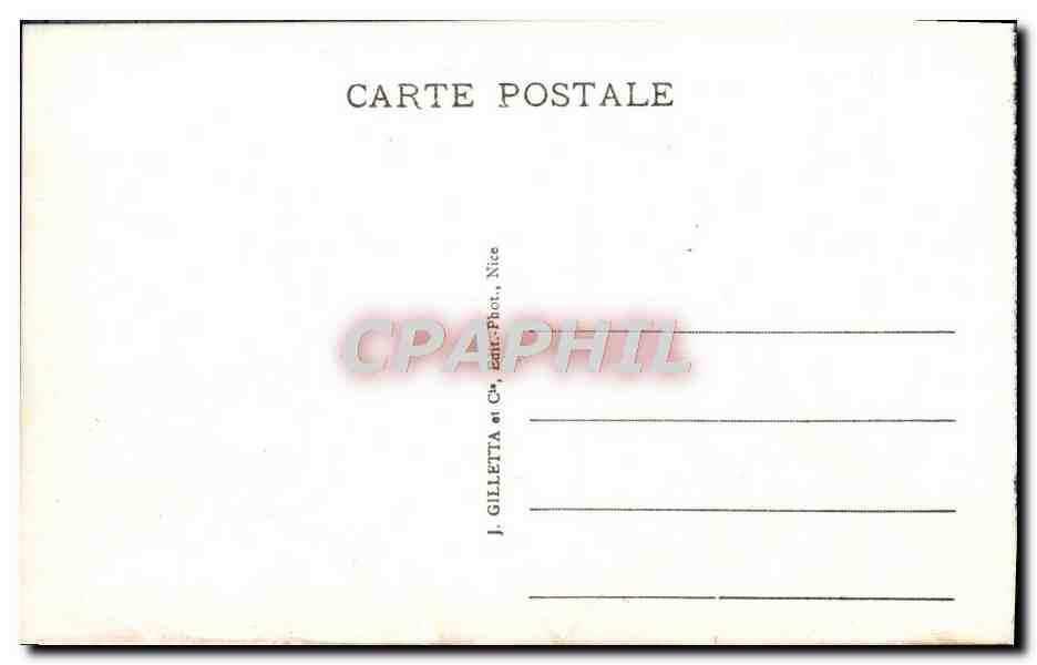 CPA Nice Palais De La Jetee Et Promenade Des Anglais — Rückseite