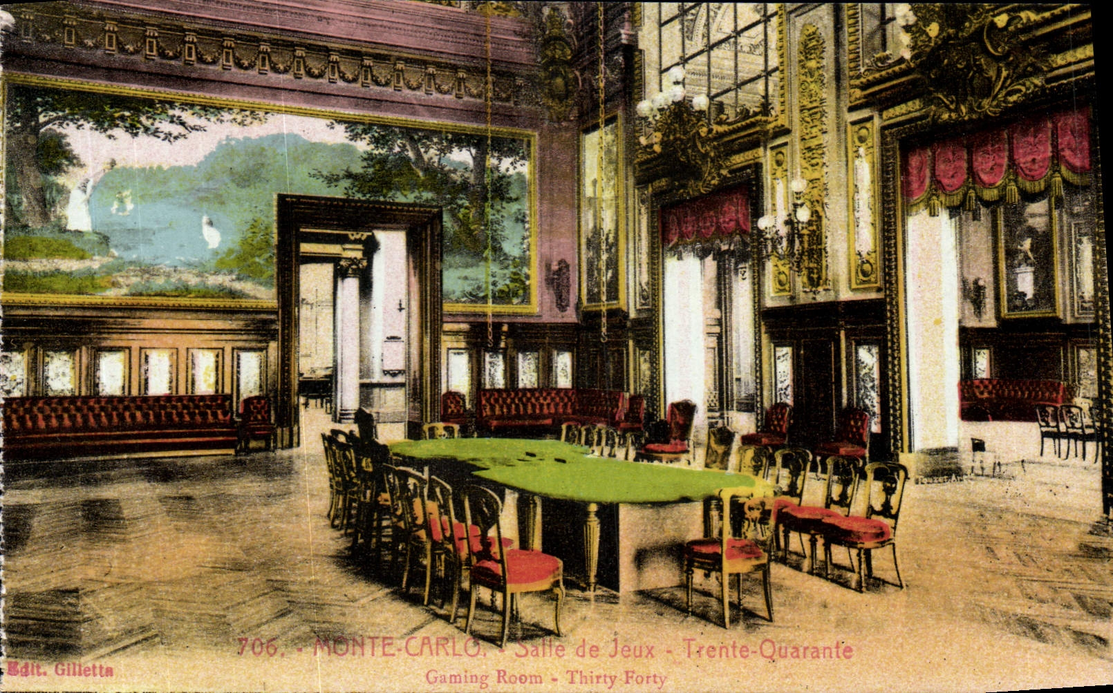 Monte-Carlo - Salle de Jeux Trente-Quarante - Edit. Gilletta n°706