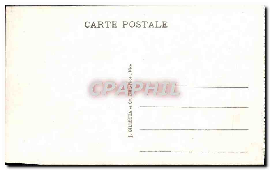 Monte-Carlo - Salle de Jeux Trente-Quarante - Edit. Gilletta n°706 — Rückseite