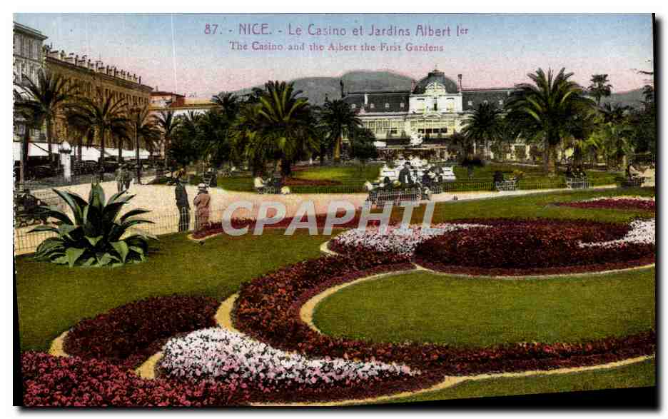 CPA Nice Le Casino Et Jardins Albert 1er