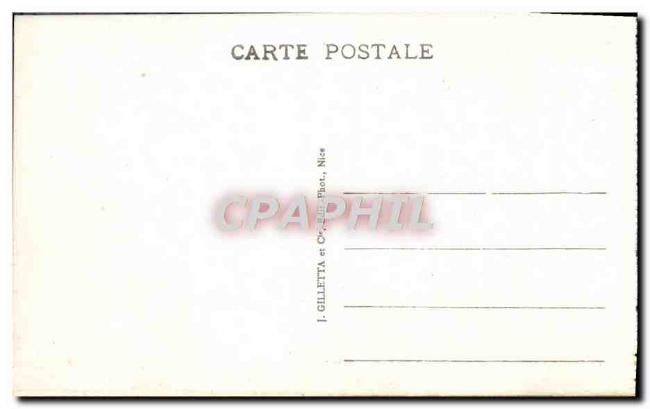 CPA Beaulieu Vue Generale et Saint Cap Ferrat Vue prise de la Nouvelle Corniche — Rückseite