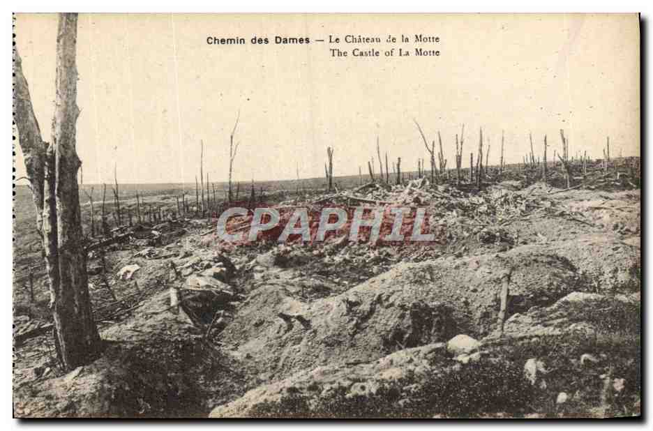 Chemin des Dames — Le Château de la Motte — Éditeur non identifié