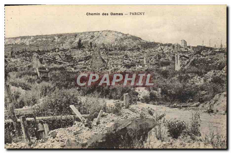 CPA Chemin Des Dames Pargny Militaria