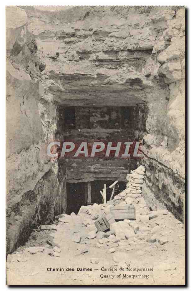 CPA Chemin Des Dames Carriere Du Montparnasse Militaria