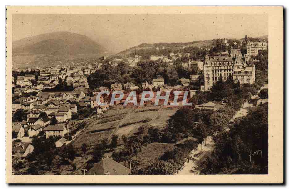CPA Aix Les Bains Vue Generale au 1er plan l'hotel Bernasconi