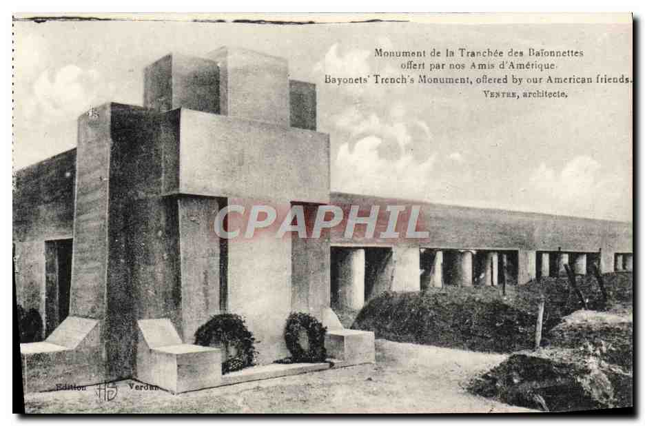 Monument de la Tranchée des Daïfonnettes — offert par nos Amis d'Amérique — Édition Verdun