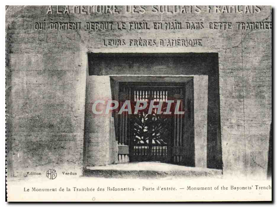Monument de la Tranchée des Baïonnettes — Porte d'entrée — Édition HS Verdun