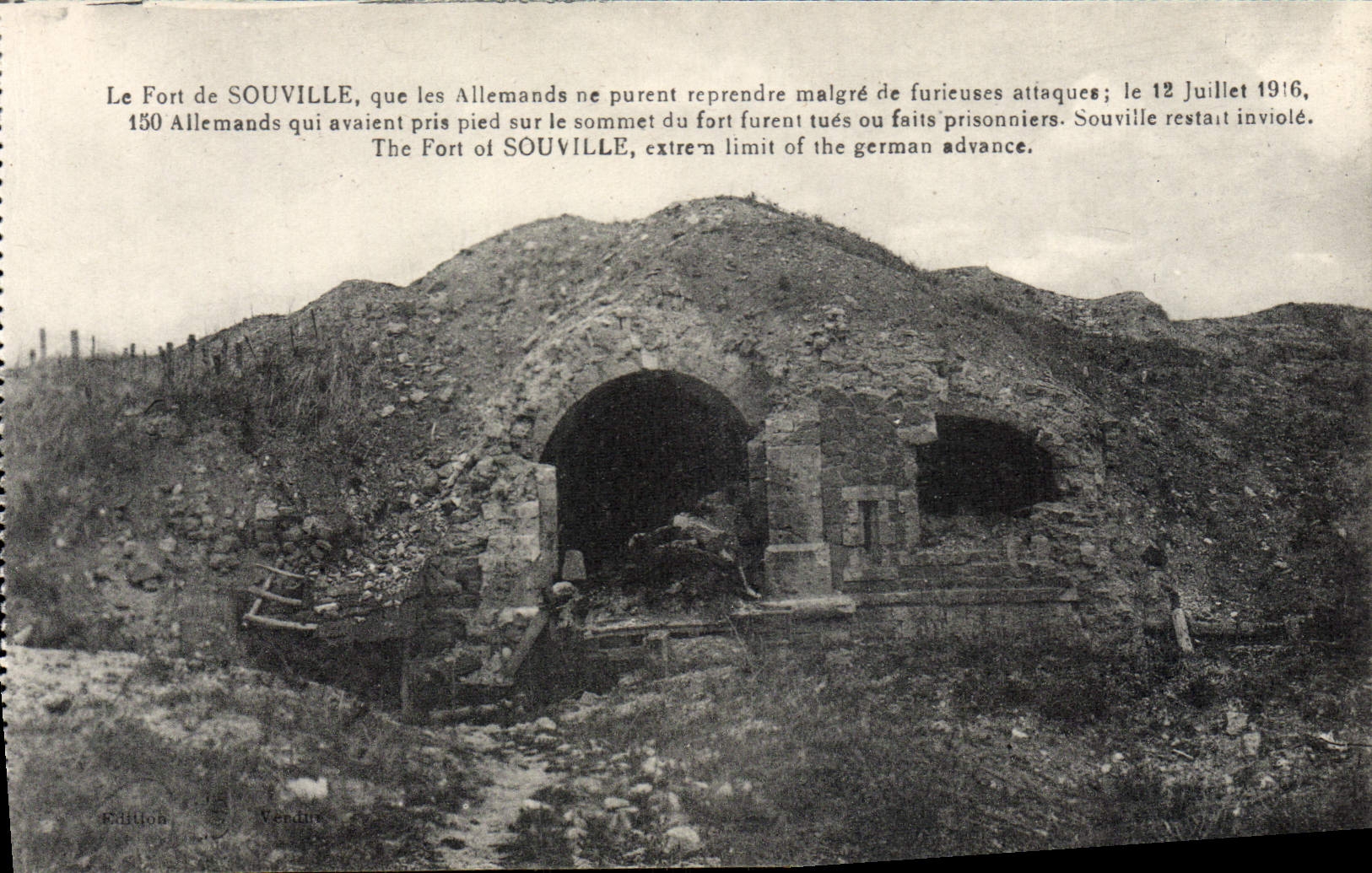 Fort de Souville — Défense française contre les Allemands — Édition Vendue
