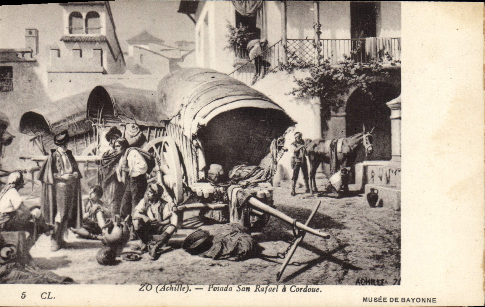 CPA Zo Posada San Rafael a Cordoue Musee de Bayonne