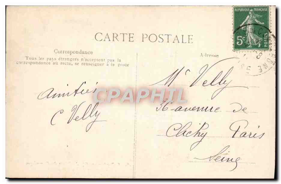 CPA Compiegne Palais Salon des dames d'honneur — Verso