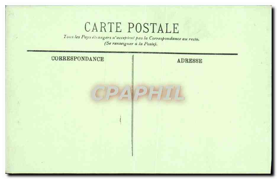 CPA Versailles Le Chateau Galerie Des Glaces Statue de Minerve — Verso