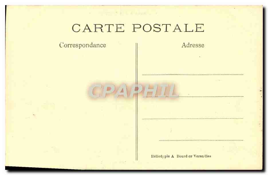 CPA Parc De Versailles Bassin des colonnades Socle de l'enlevement de Proserpine — Verso