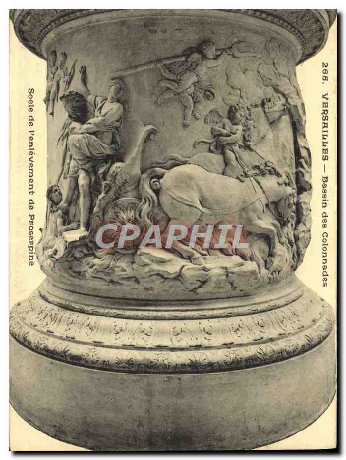 CPA Parc De Versailles Bassin des Colonnades Socle de l'enlevement de Proserpine