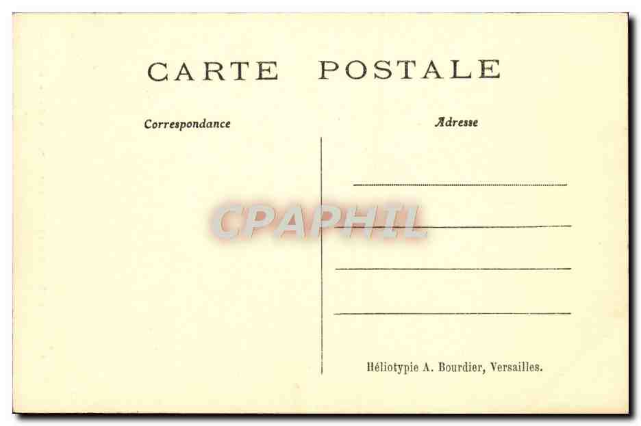 CPA Versailes Grand Trianon Bassin De La Vasque — Verso