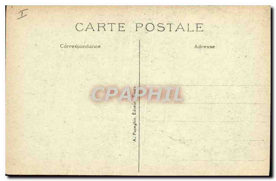 CPA Tours Interieur de la cathedrale St Gatien Tombeau des enfants de Charles VIII — Verso