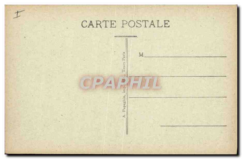 CPA Tours L'eglise ND Larcihe  — Verso