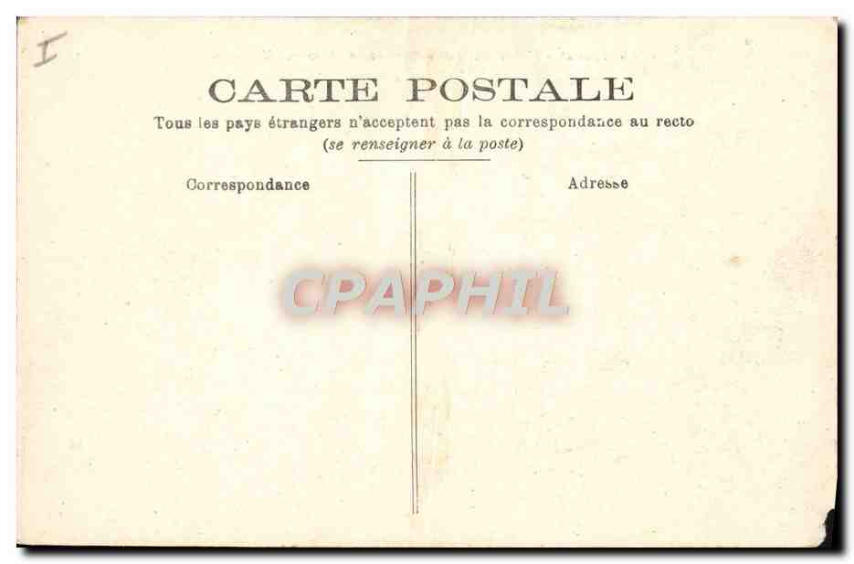CPA Tours Nouve Hotel De Ville et entree de la rue Nationale  — Rückseite