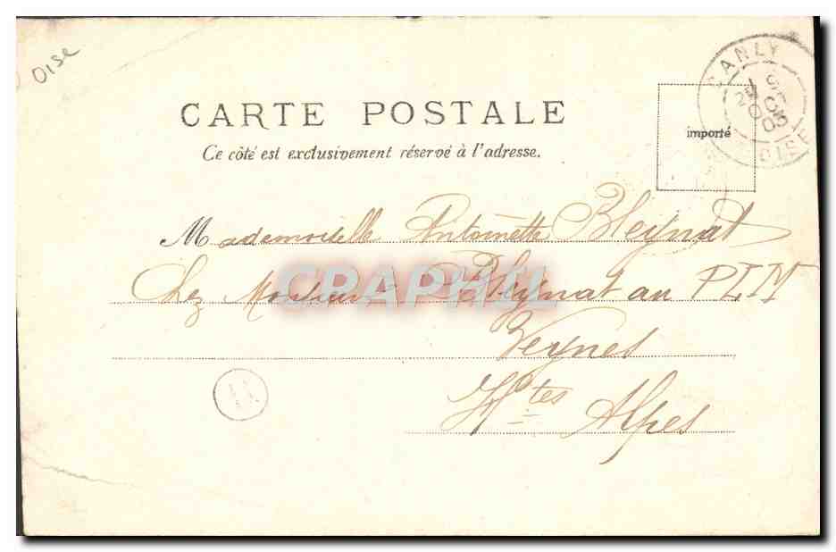 CPA Palais De Compiegne La chambre de l'empereur — Verso