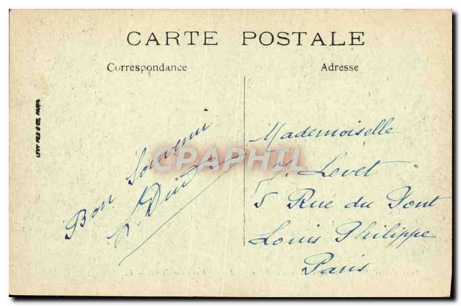 Compiègne — Le Parc et le Château — LL. — 144 — Achterkant