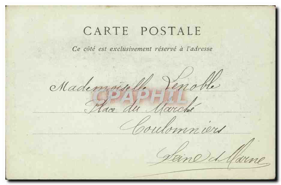CPA Chateau De Chantilly La Cour D'Honneur — Rückseite