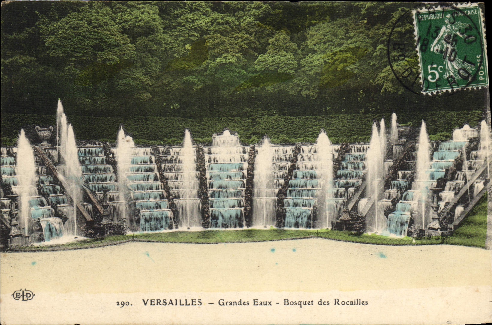 Versailles — Grandes Eaux — Bosquet des Rocailles — ELD, n°290